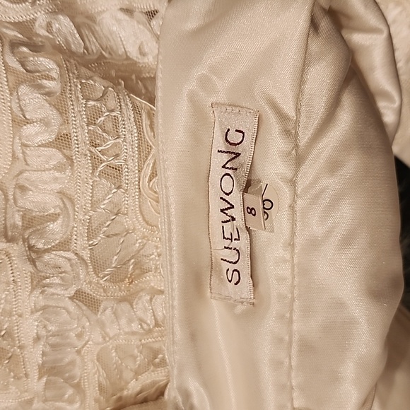 Sue Wong Embroidered Dress, Size 8 - Picture 8 of 14